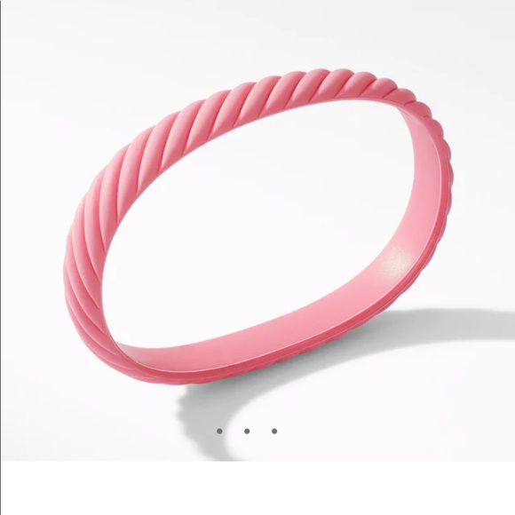DAVID YURMAN BREAST CANCER RUBBER BRACELET - Picture 2 of 3